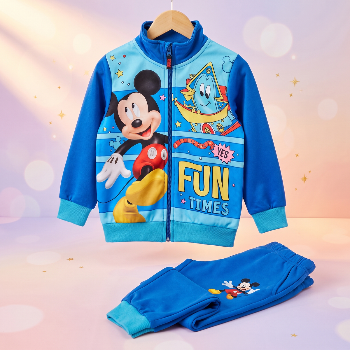 Trening Disney Mickey pentru băieți, bluză cu fermoar și pantaloni, 3–8 ani - foto boutique Mini Magic Kids
