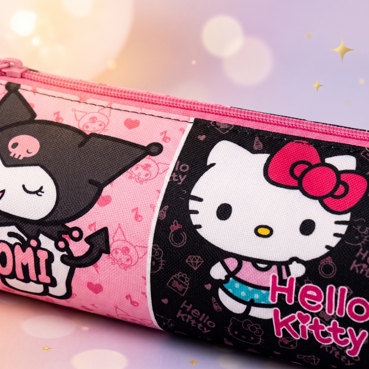 Penar Hello Kitty & Kuromi roz, 23 × 8 cm - foto boutique Mini Magic Kids