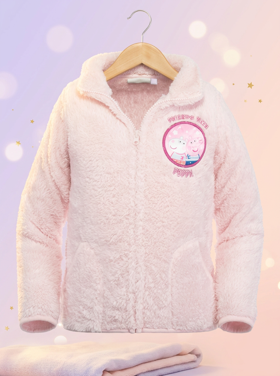 Purcelusa Peppa pulover polar fleece, pe umeras