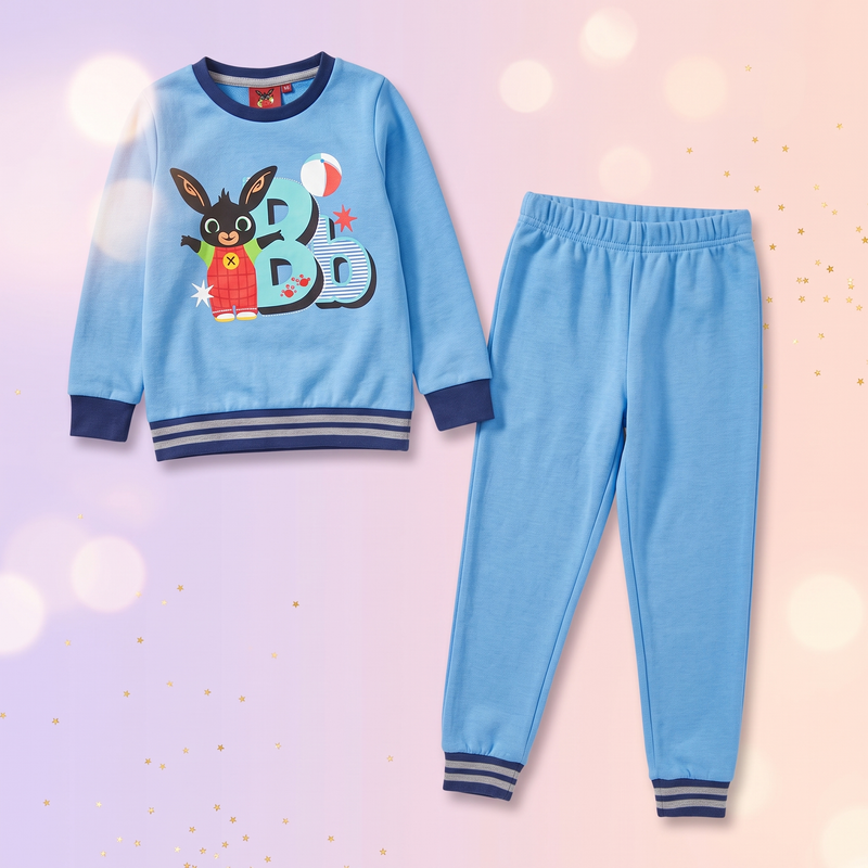 Bing set trening jogging copii – cutie cadou, Albastru deschis - fata