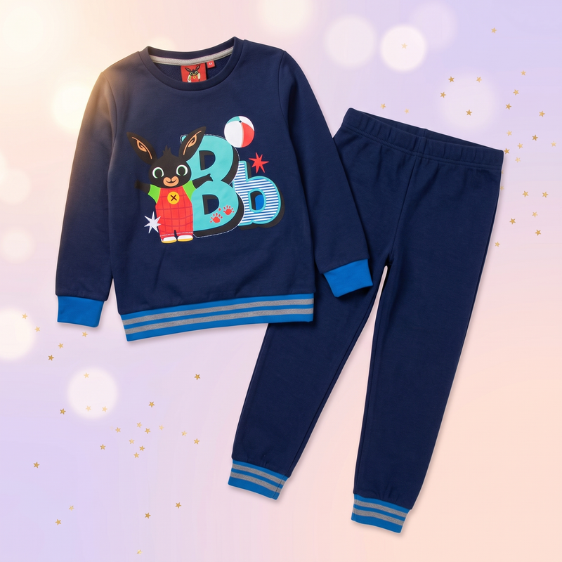 Bing set trening jogging copii – cutie cadou, Bleumarin (navy) - fata