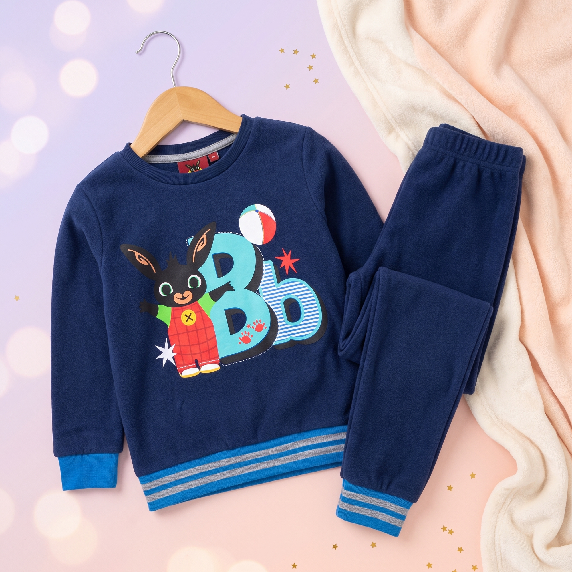 Bing set trening jogging copii – cutie cadou, Bleumarin (navy) - pe umeras