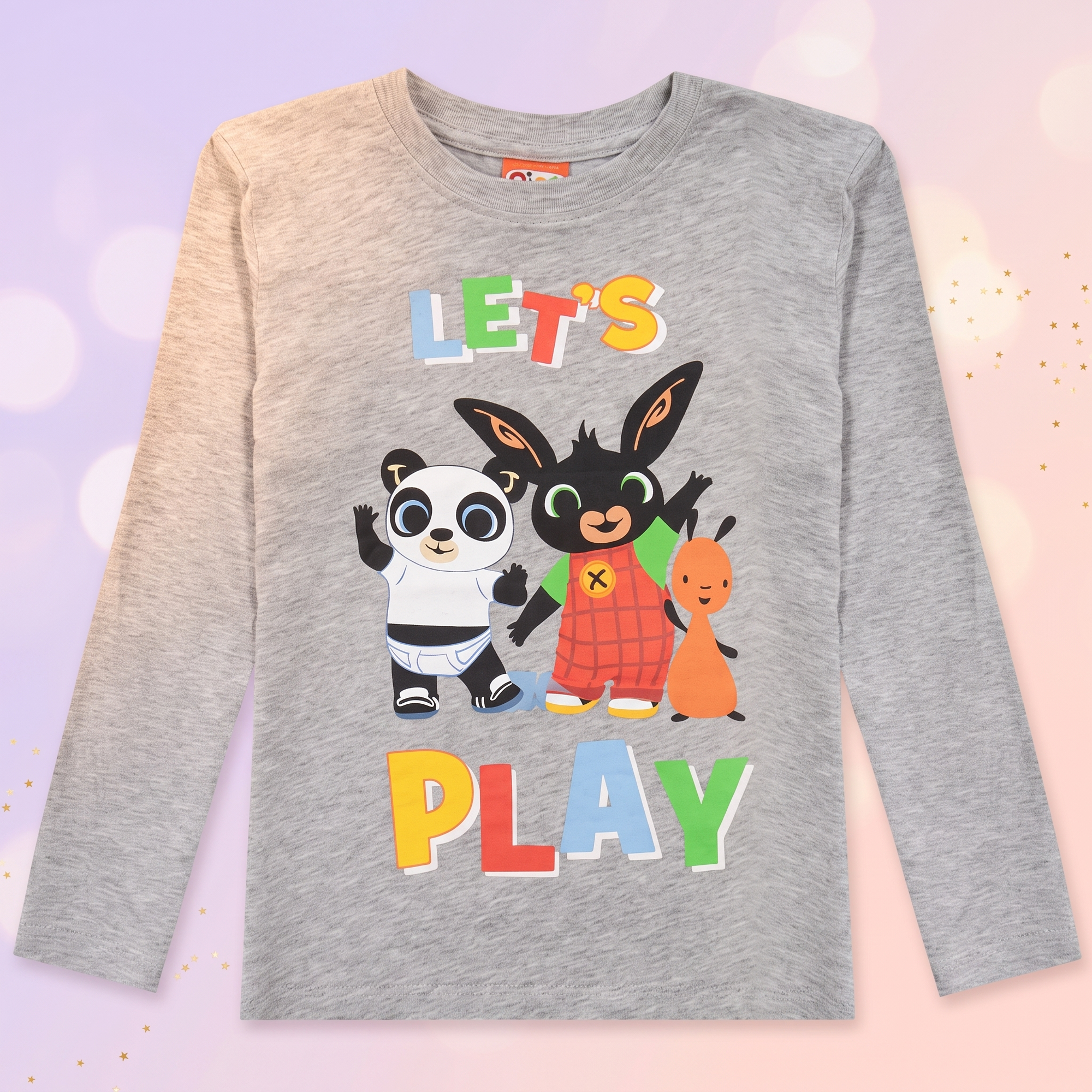 Bing tricou cu mânecă lungă Play, Gri - fata