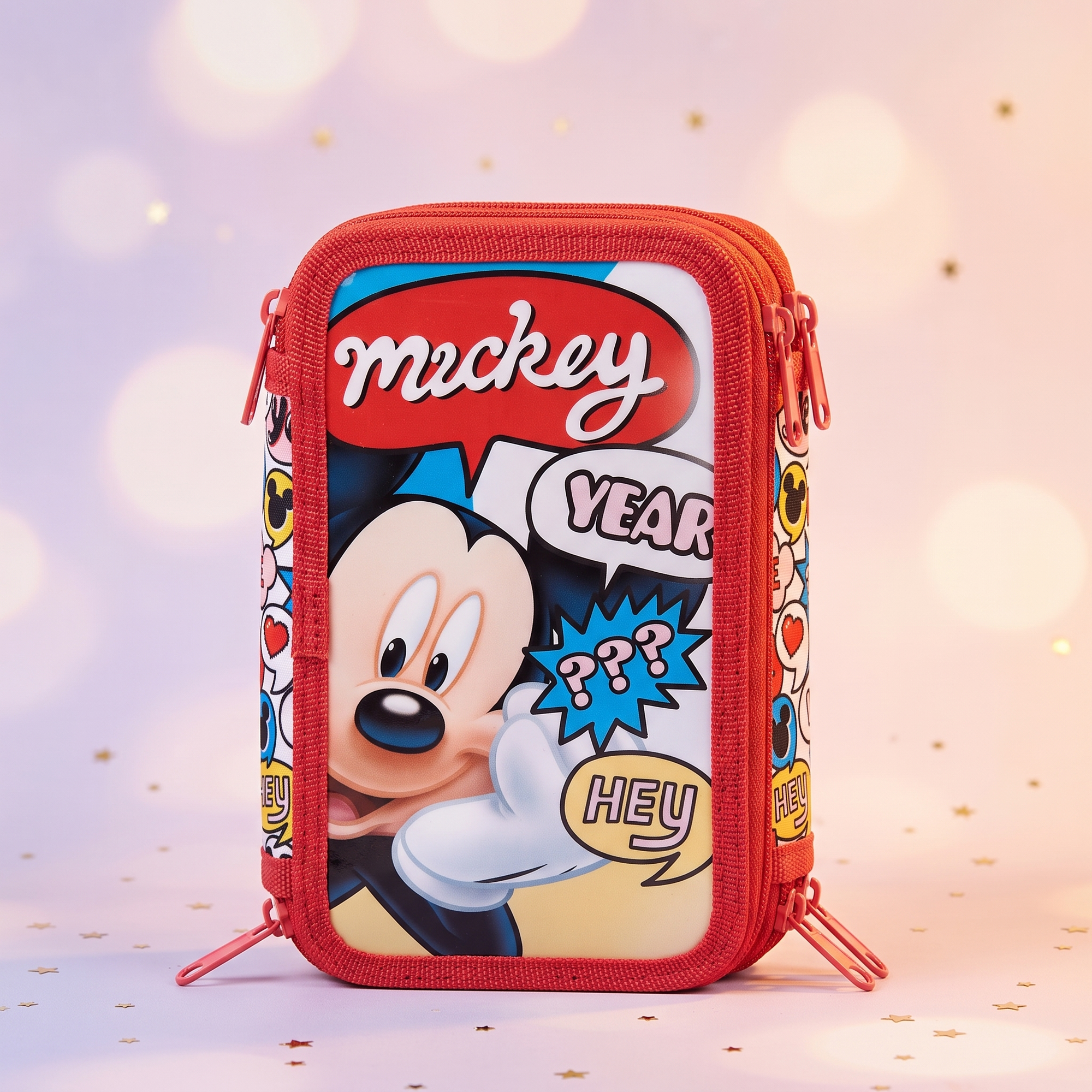 Penar Disney Mickey cu 2 nivele umplut, prezentare frontala