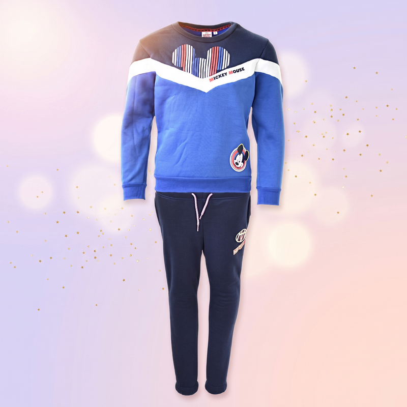 Disney Mickey trening set de jogging, Albastru - fata