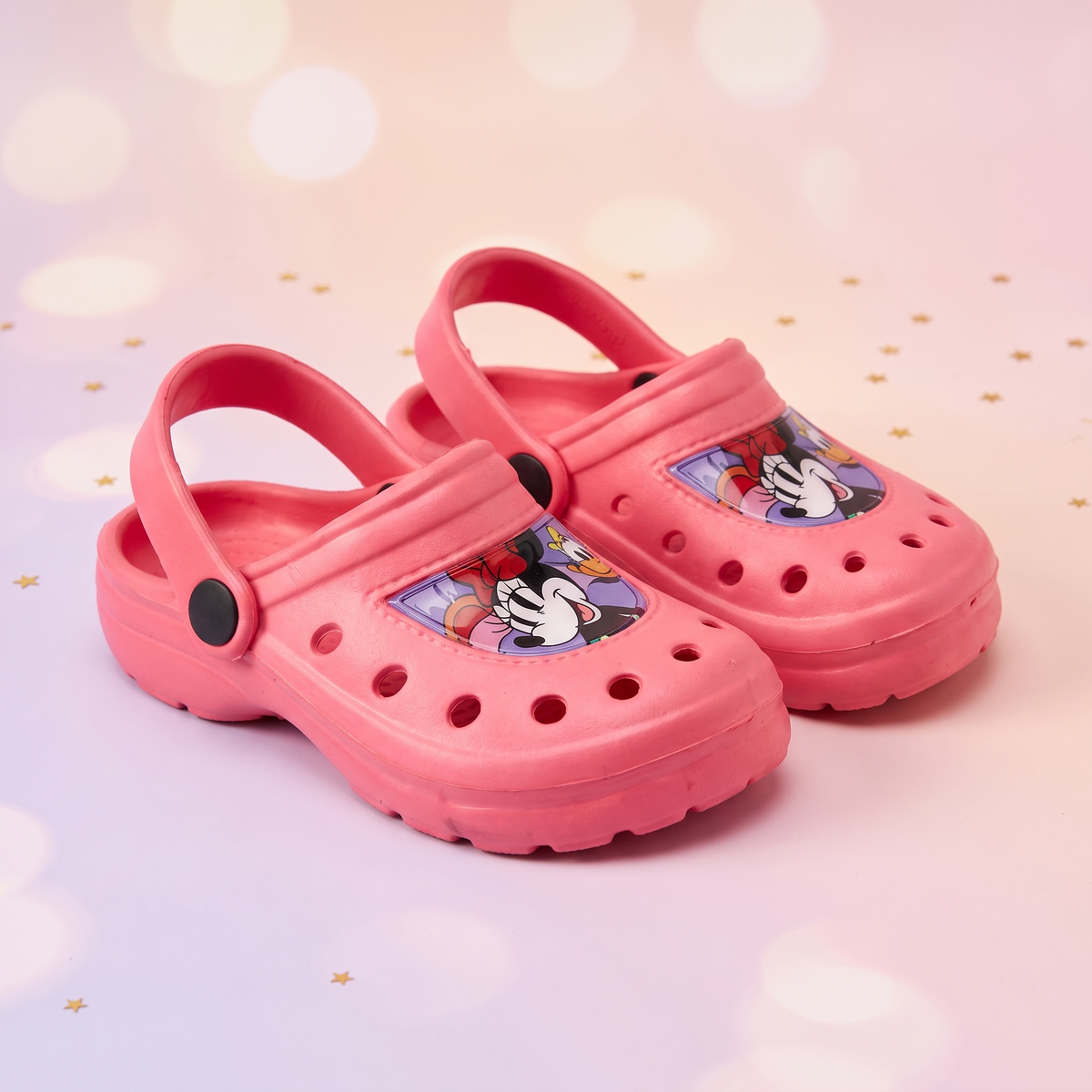 Disney Minnie papuci tip clog, Roz Coral - fata