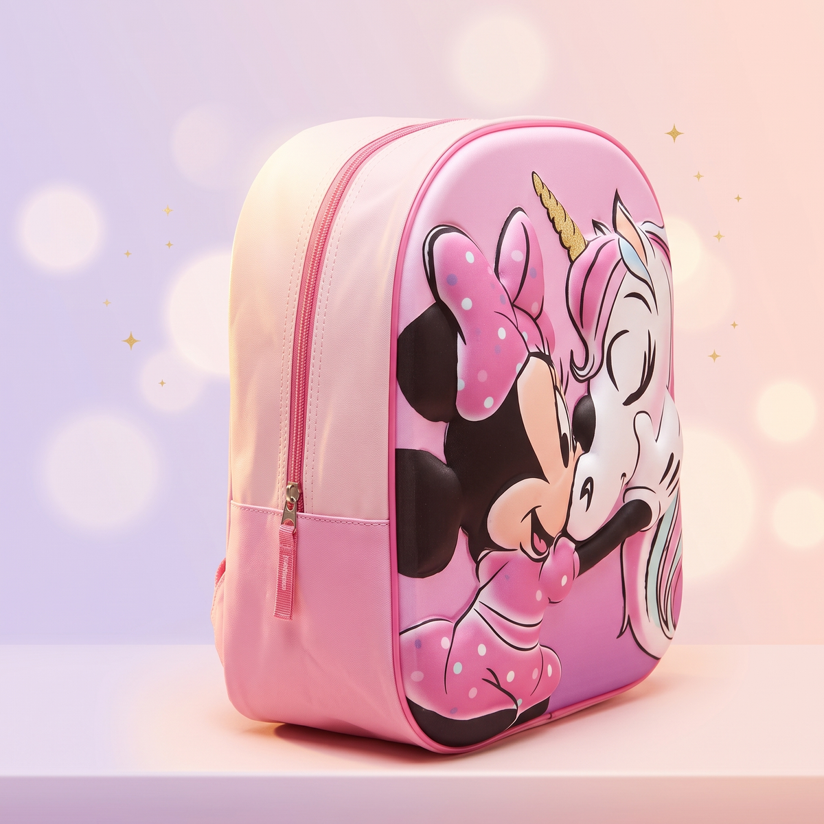 Rucsac 3D Disney Minnie Roz, vedere laterala