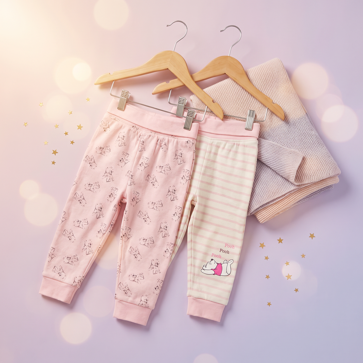 Disney Winnie de Plus pantaloni 2 bucati, pe umeras