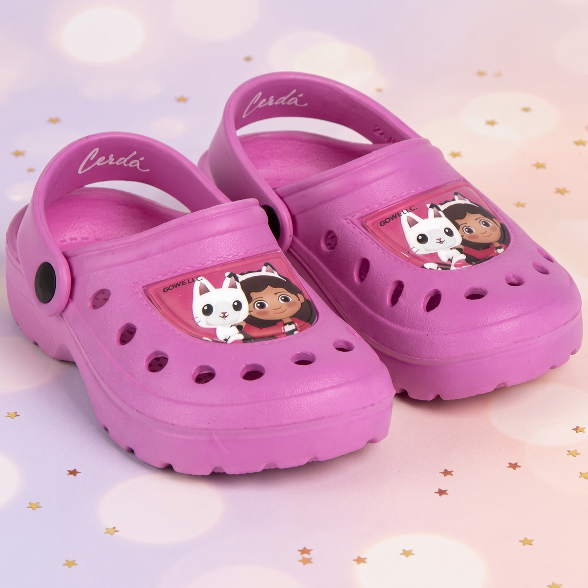 Gabbys Dollhouse papuci clog, Fucsia - fata