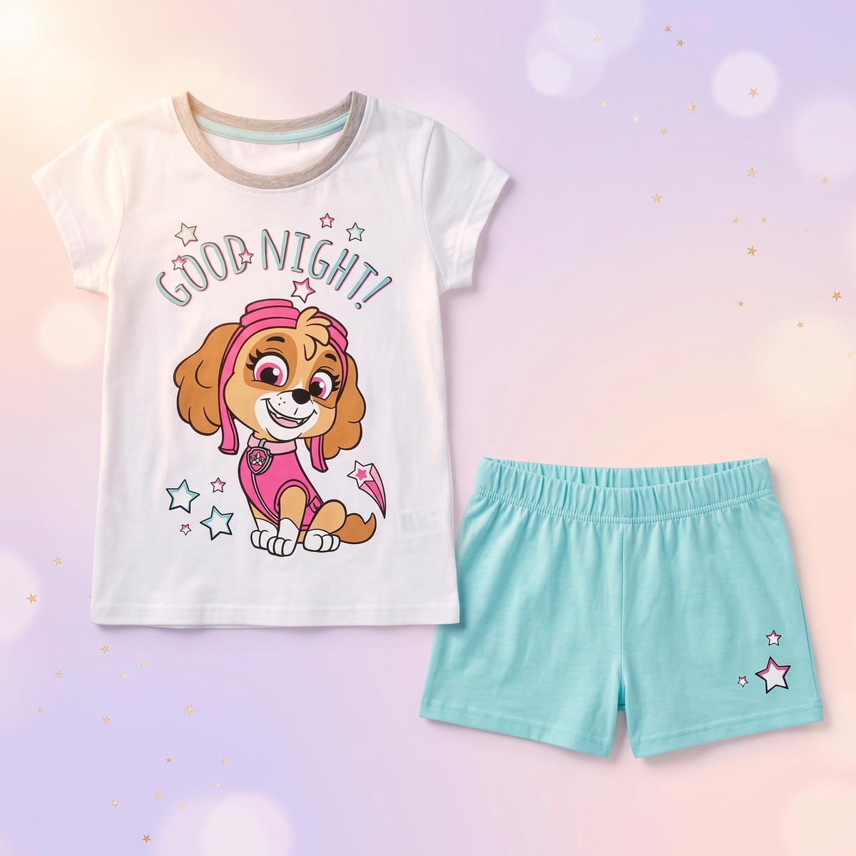 Patrula Catelusilor pijama scurta, piese separate