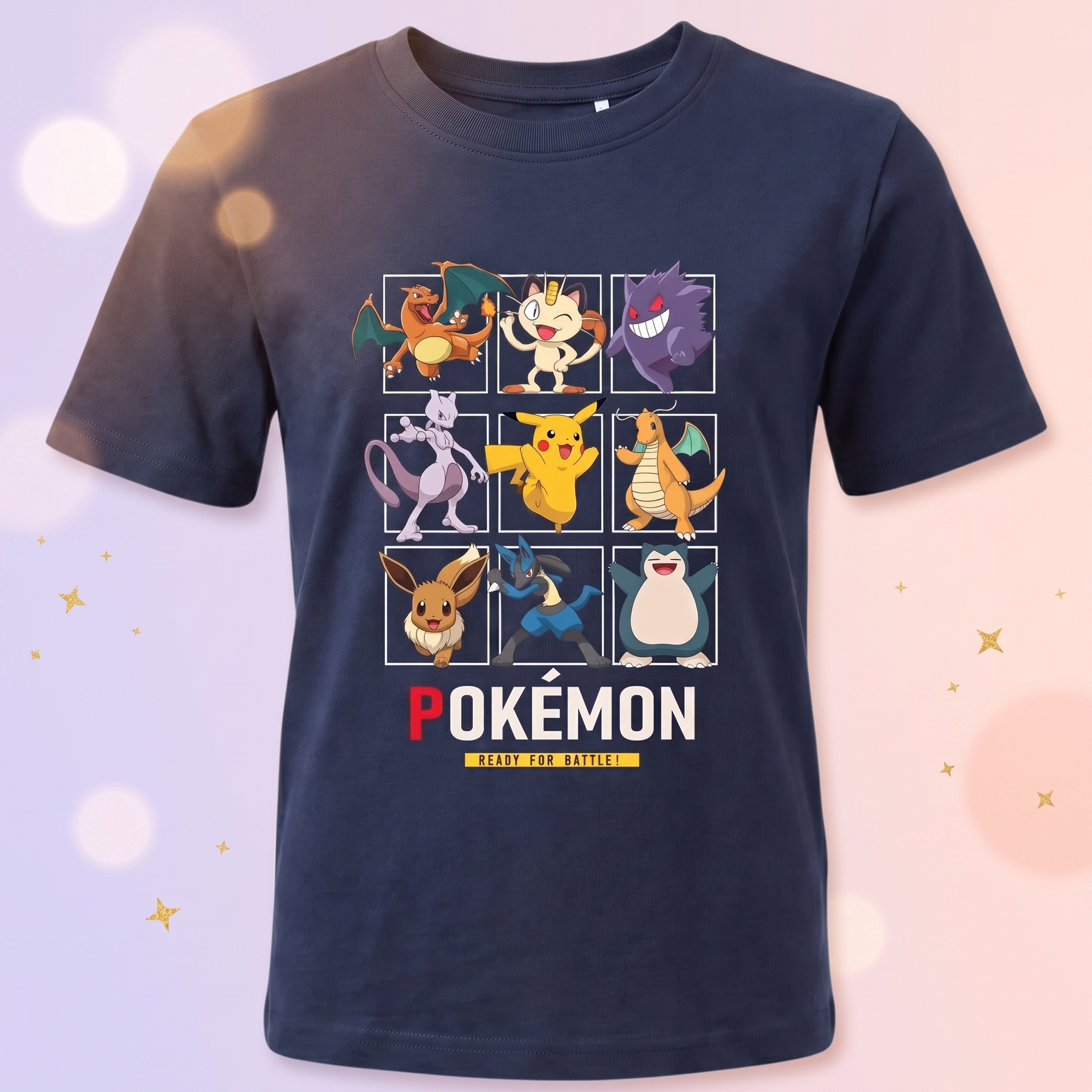 Pokemon Fun Squad tricou scurt, Bleumarin - fata