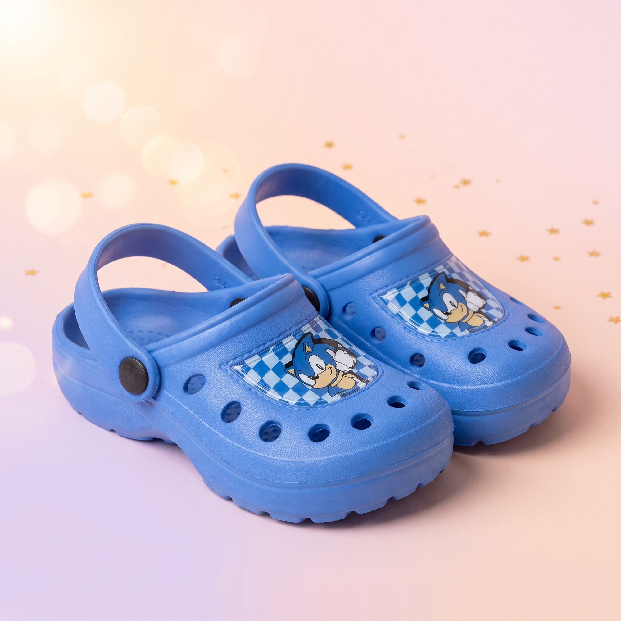 Sonic Ariciul papuci clog, Albastru - fata