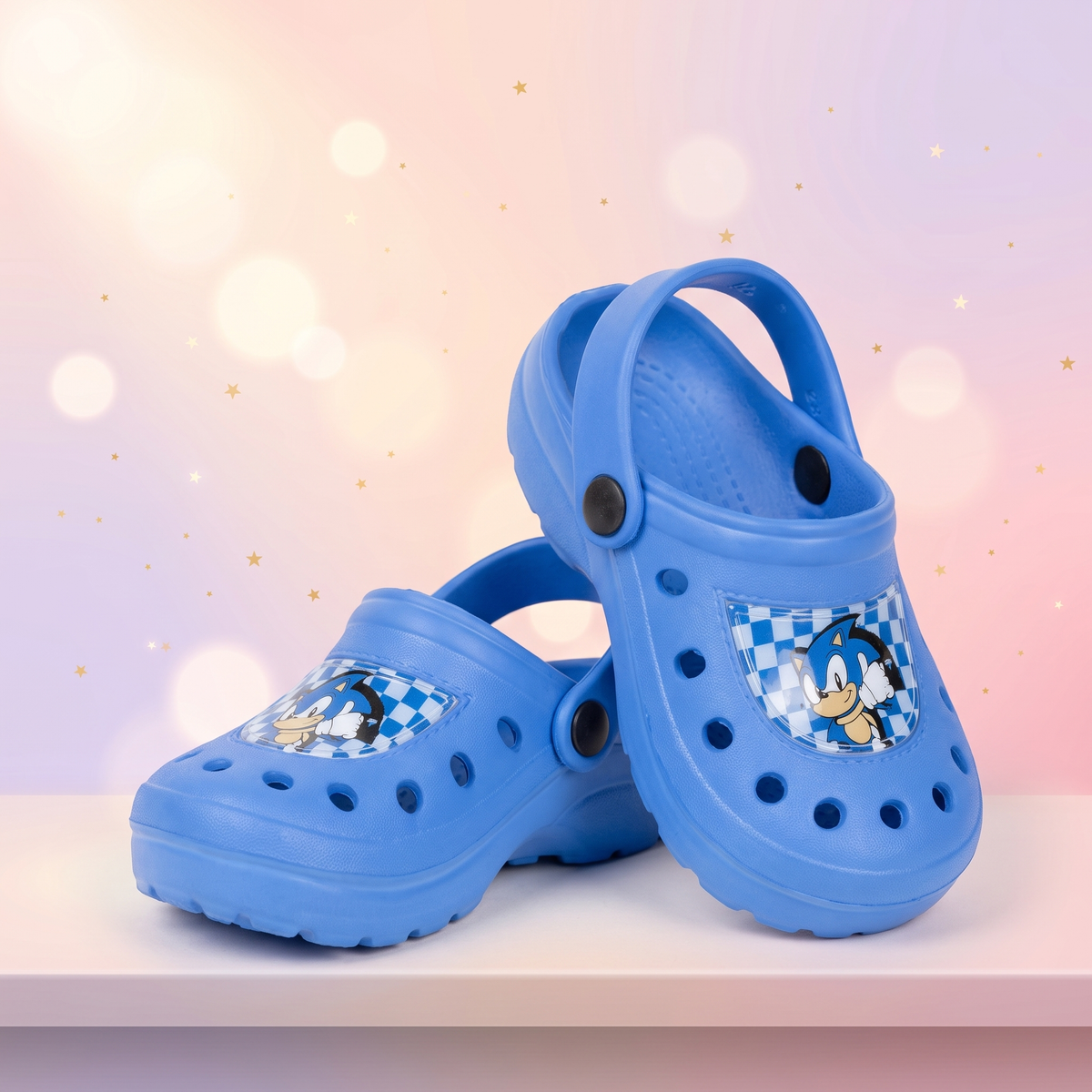 Sonic Ariciul papuci clog, Albastru, pe umeras