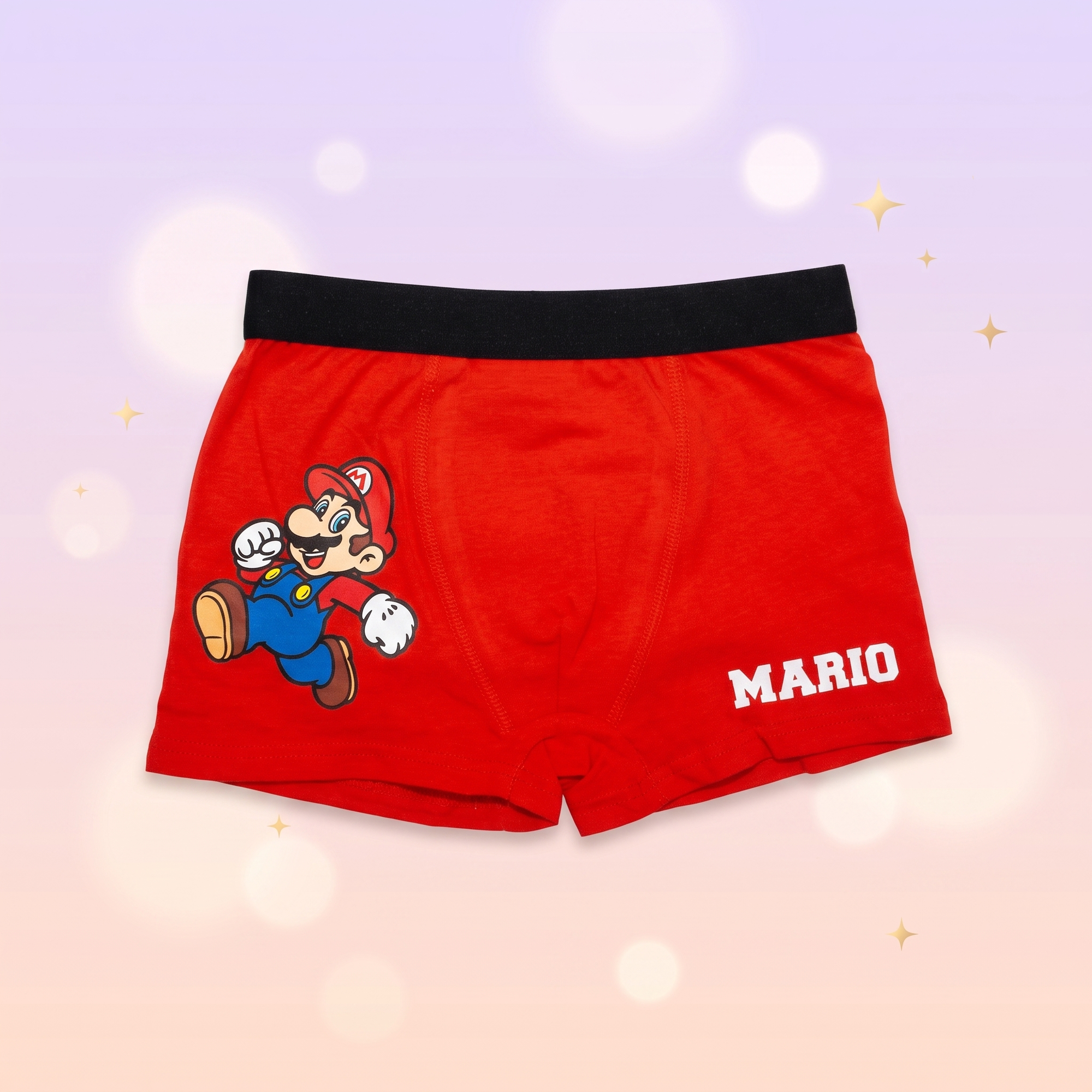Super Mario boxeri copii – set 2 bucăți, roșu - bucată individuală