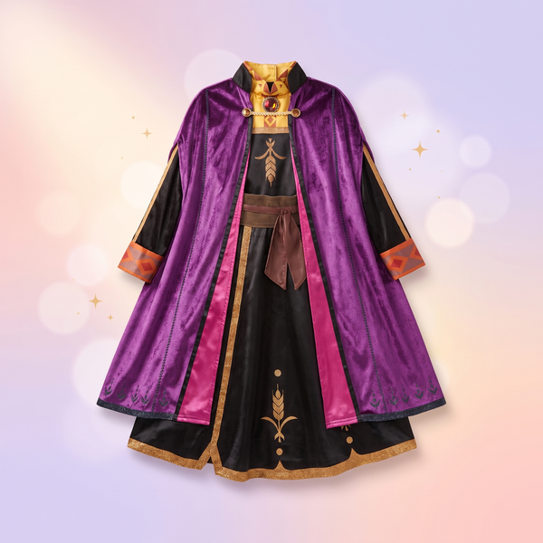 Disney Frozen costum Anna fete 3–4 ani, 104 cm – rochie cu pelerină - foto boutique Mini Magic Kids