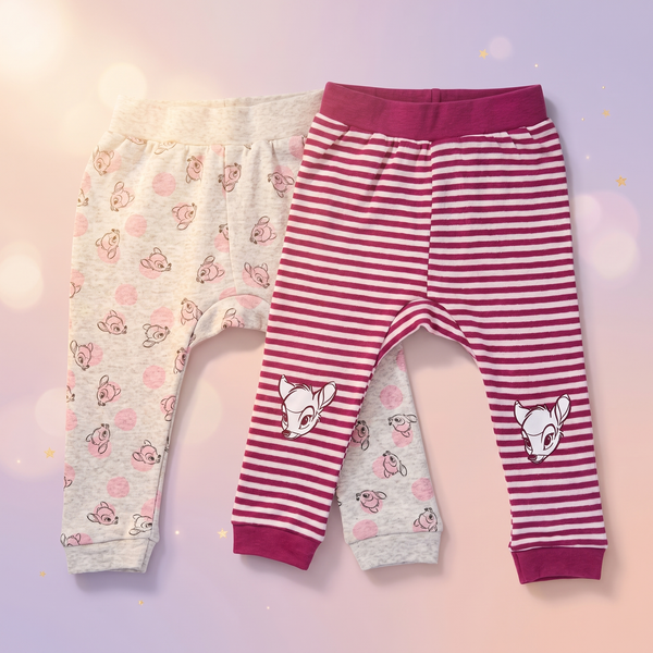 Set pantaloni Disney Bambi pentru bebeluși – 2 bucăți, 62/68 cm - foto boutique Mini Magic Kids