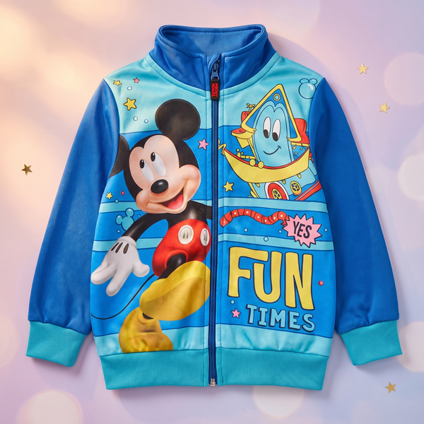 Trening Disney Mickey pentru băieți, bluză cu fermoar și pantaloni, 3–8 ani - foto boutique Mini Magic Kids