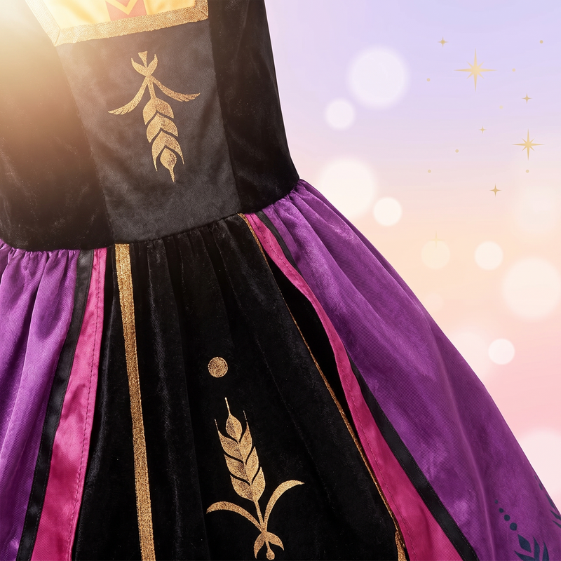 Disney Frozen costum Anna fete 3–4 ani, 104 cm – rochie cu pelerină - foto boutique Mini Magic Kids