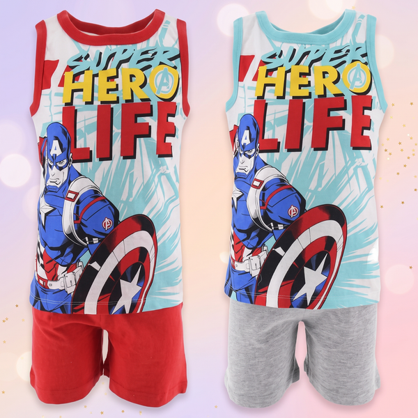 Avengers pijama scurtă copii - ambele culori