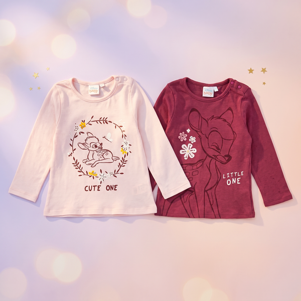 Set bluze Disney Bambi pentru bebeluși – 2 bucăți, 62/68 cm - foto boutique Mini Magic Kids