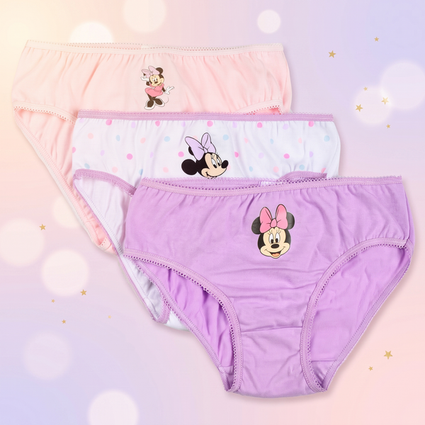 Disney Minnie Purple chiloti 3 bucati pachet - fata
