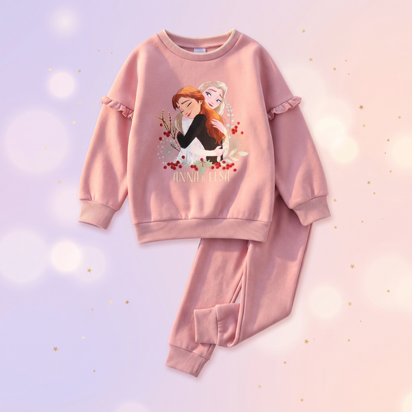 Disney Frozen trening cu paiete, Roz - fata