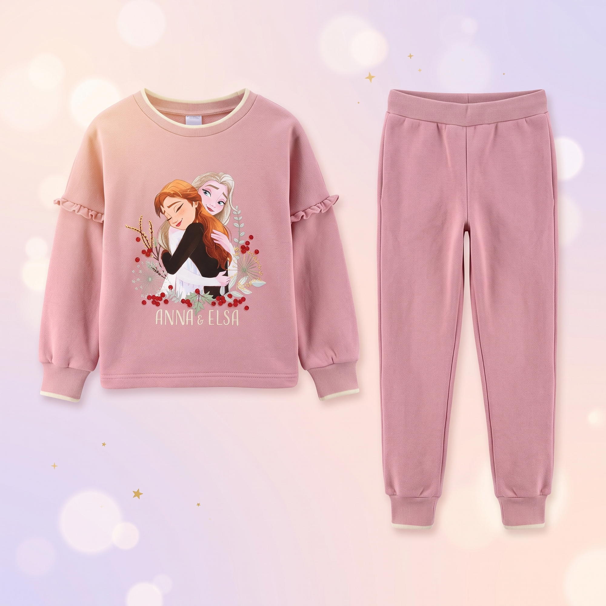 Disney Frozen trening cu paiete, Roz, piese separate