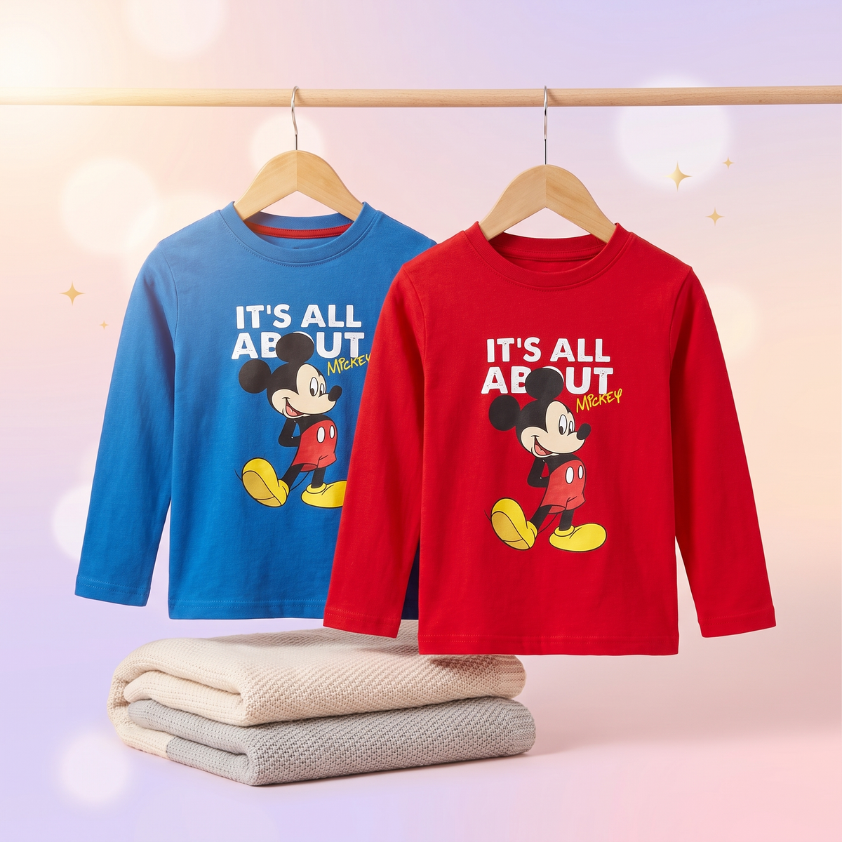 Bluză Disney Mickey pentru băieți, mânecă lungă, 3–8 ani - foto boutique Mini Magic Kids