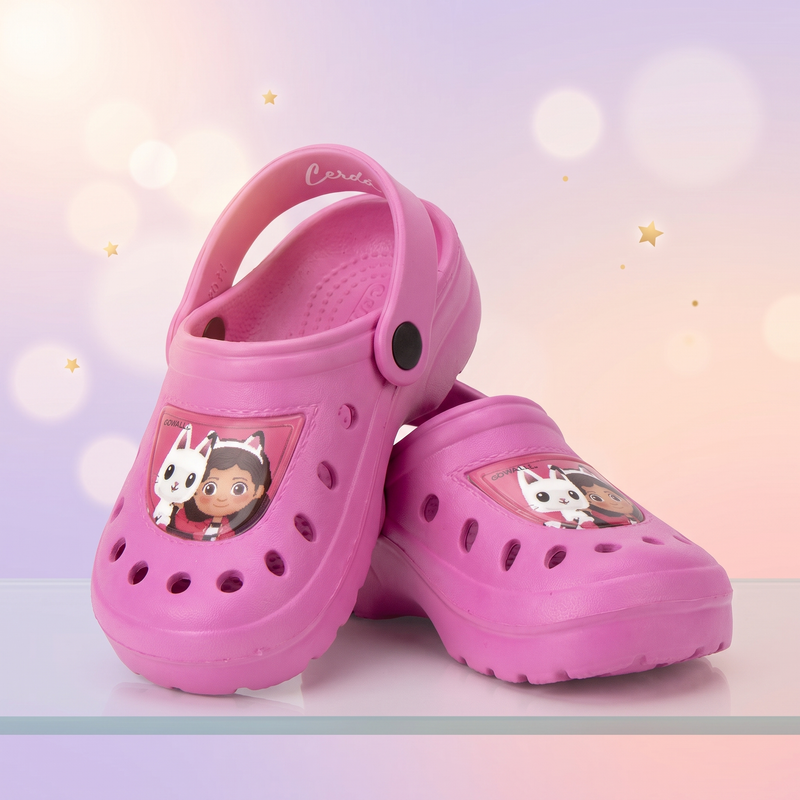Gabbys Dollhouse papuci clog, Fucsia, pe umeras
