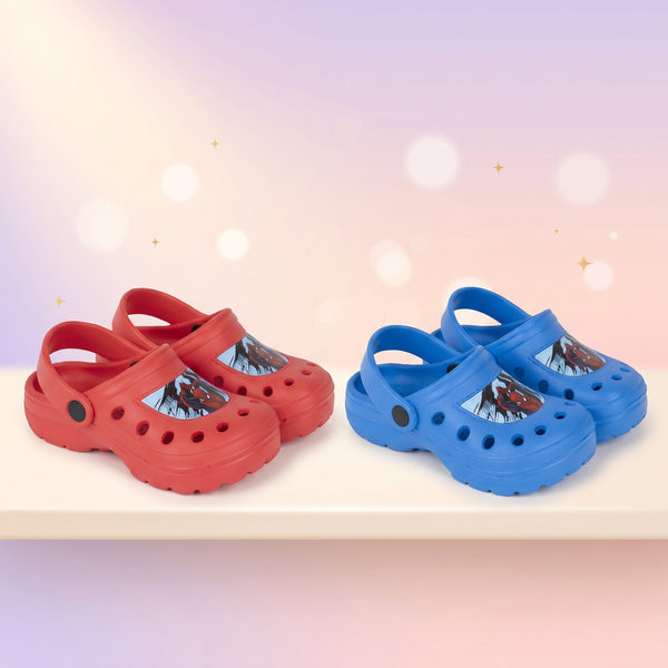 Papuci tip sabot Spider-Man pentru copii – 100% EVA - ambele culori