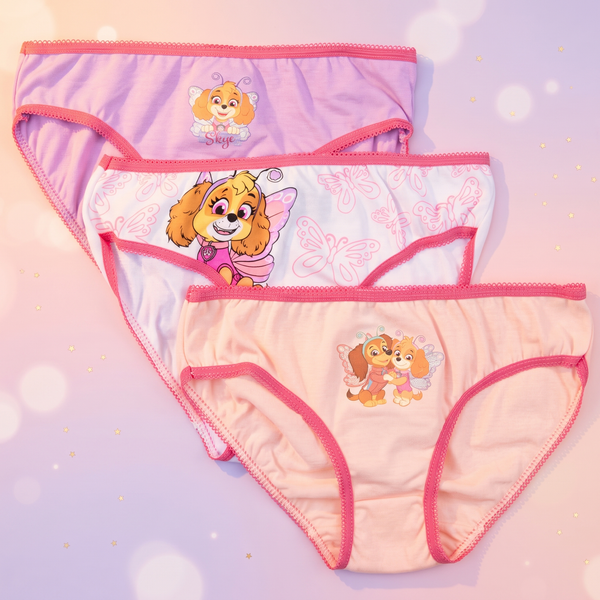 Patrula Catelusilor Butterfly chiloti 3 bucati pachet - fata