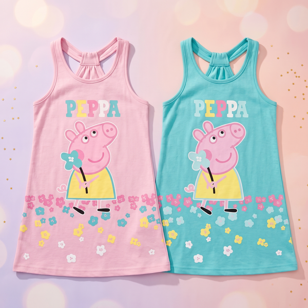 Purcelușa Peppa rochie de vară Field - ambele culori